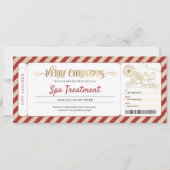 Spa Dag Massage Kerstcadeaubon Kaart (Voorkant)