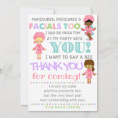 Spa Dank u kaart | Spa Verjaardag Dank u (Voorkant)