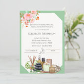 Spa Day Bachelorette Party Kaart (Staand voorkant)