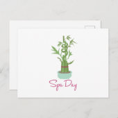 Spa Day Bamboo Briefkaart (Voorkant / Achterkant)
