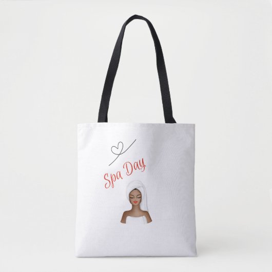 Spa Day Canvas tas (Voorkant)