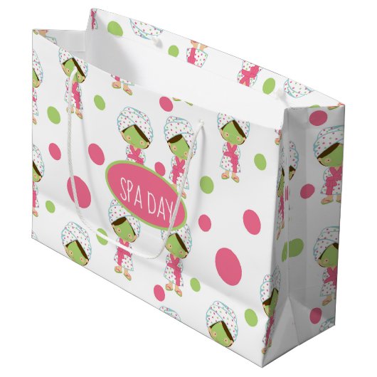Spa Day Gift Bag Groot Cadeauzakje (Voorkant Gekanteld)