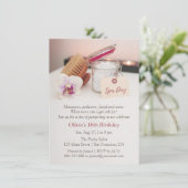 Spa Day Girls Anniversaire Fête Invitations (Debout devant)