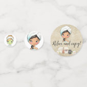 Spa Day Party Table Confetti (Voorkanten)