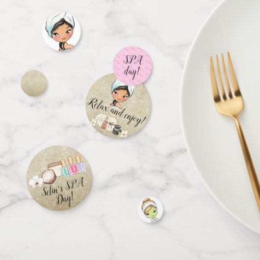 Spa Day Party Table Confetti (Groep)