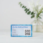Spa de bleu de modèle de carte de visite (Debout devant)