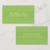 Spa de jour et carte de visite de salon (Devant / Derrière)