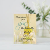 Spa de la fête de bachelorette Invitation - Person (Debout devant)