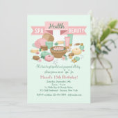 Spa de la santé beauté Invitation (Debout devant)