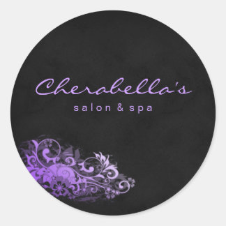 Spa de salon autocollant suède noir