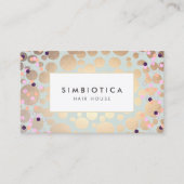 Spa de salon Faux Gold Foil Circles Carte de rende (Devant)