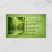 Spa de zen ou cartes de visite de massage de zen (Dos)