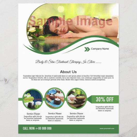 Spa en Beauty Salon Flyer (Voorkant)