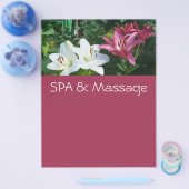 SPA en massage Flyer (Enkel)