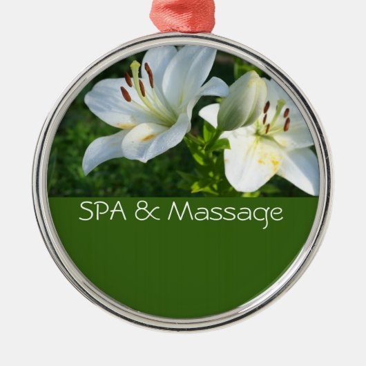 SPA en massage Metalen Ornament (Voorkant)