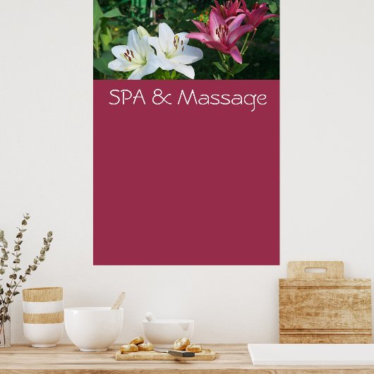 SPA en massage Poster (Keuken)