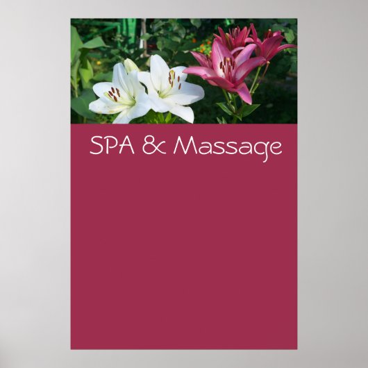 SPA en massage Poster (Voorkant)