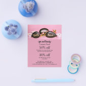 Spa en schoonheidsbedrijf gepersonaliseerde flyer (Enkel)