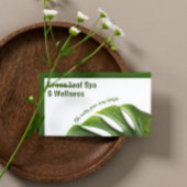 Spa et Carte de visite de bien-être Green Leaf