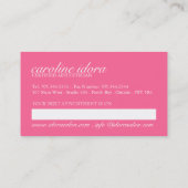 Spa et modèle de carte de visite de massage (Dos)