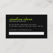 Spa et modèle de carte de visite de massage (Dos)