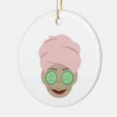 Spa Facial Keramisch Ornament (Links)