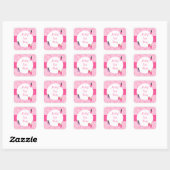 Spa-feestje Vierkante Sticker (Vel)
