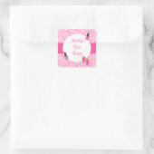 Spa-feestje Vierkante Sticker (Tas)