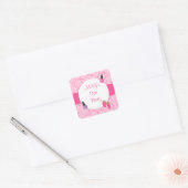 Spa-feestje Vierkante Sticker (Envelop)
