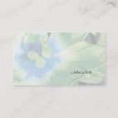 Spa - Fleur verte du salon 1 Carte de visite (Dos)