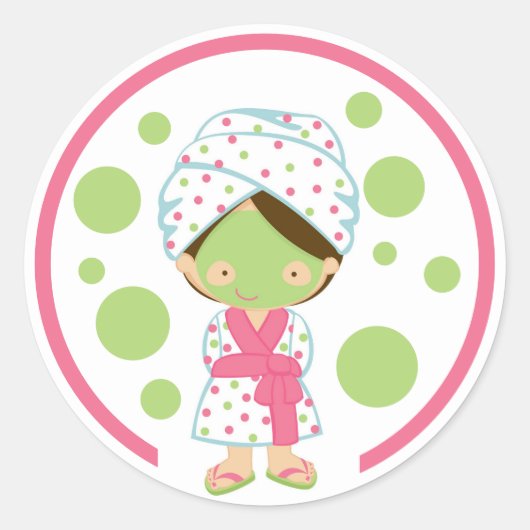 Spa Girl Sticker (Voorkant)