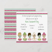 Spa Girls-uitnodiging Kaart (Voorkant / Achterkant)