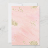Spa Glitz en Glam Pink Gold Birthday Kaart (Achterkant)