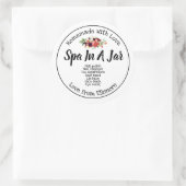 Spa in een pot ronde sticker (Tas)