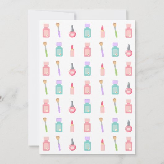 Spa Invitation Anniversaire Fille Spa (Dos)