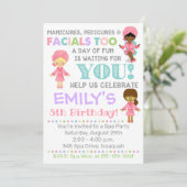 Spa Invitation Anniversaire Fille Spa (Debout devant)