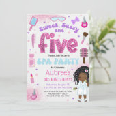 SPA, invitation d'anniversaire 5 ans pour fille, 5 (Debout devant)