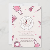 Spa Jour Anniversaire Fête Invitation (Devant)