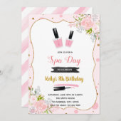 Spa jour anniversaire invitation (Devant / Derrière)