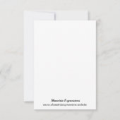 Spa Jour Anniversaire Invitation (Dos)