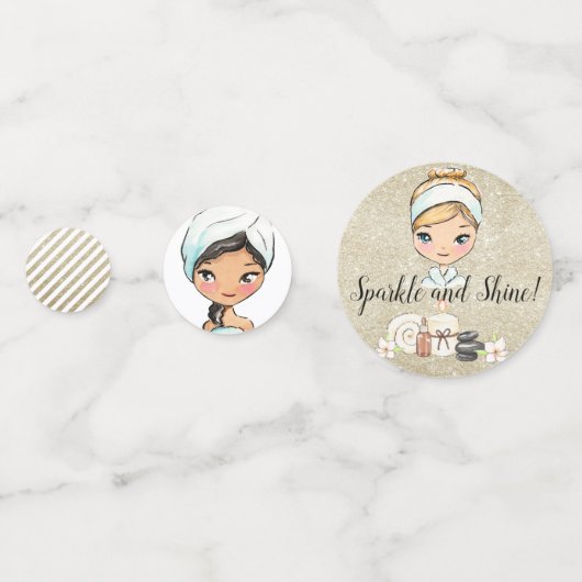 Spa Jour de fête Table Confetti (Devant)