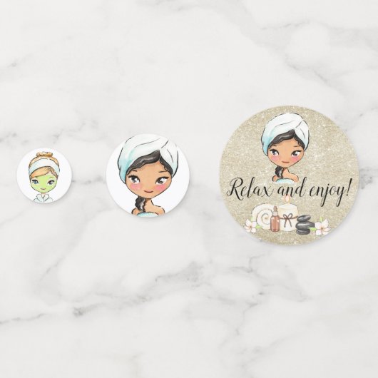 Spa Jour de fête Table Confetti (Devant)