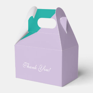 Spa kleur blok Teal Lavendel feest cadeau dozen Bedankdoosjes
