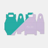 Spa-kleurenblok Blauwgroen lavenderpartij voor ste Bedankdoosjes (Uitgevouwen)