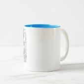 Spa Labrador bleu mug (Devant droit)