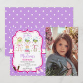 Spa Makeup Birthday Party Photo Invitation (Devant / Derrière)