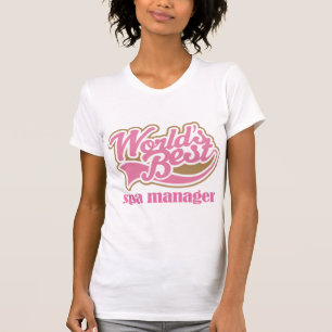 Spa Manager roze cadeau T-shirt