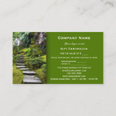 Spa Massage Beauté Modèle de certificat cadeau (Dos)