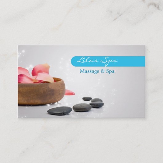 Spa & Massage Business Card Visitekaartje (Voorkant)
