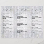 Spa, Massage, Kappers Menu & Prijzen (Achterkant)